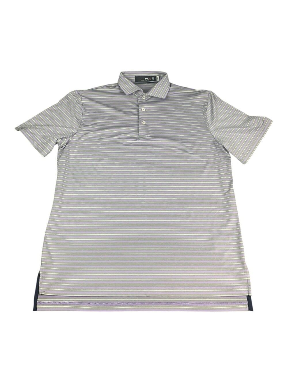 RLX Polo Ralph Lauren Polo Shirt, Purple Gray Stripes, Men’s Size Medium